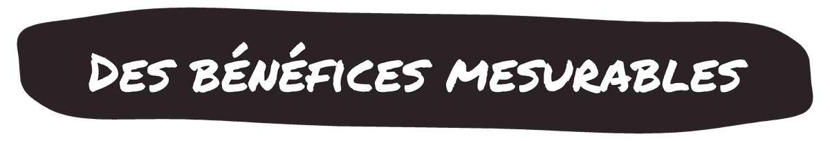 Des bénéfices mesurables