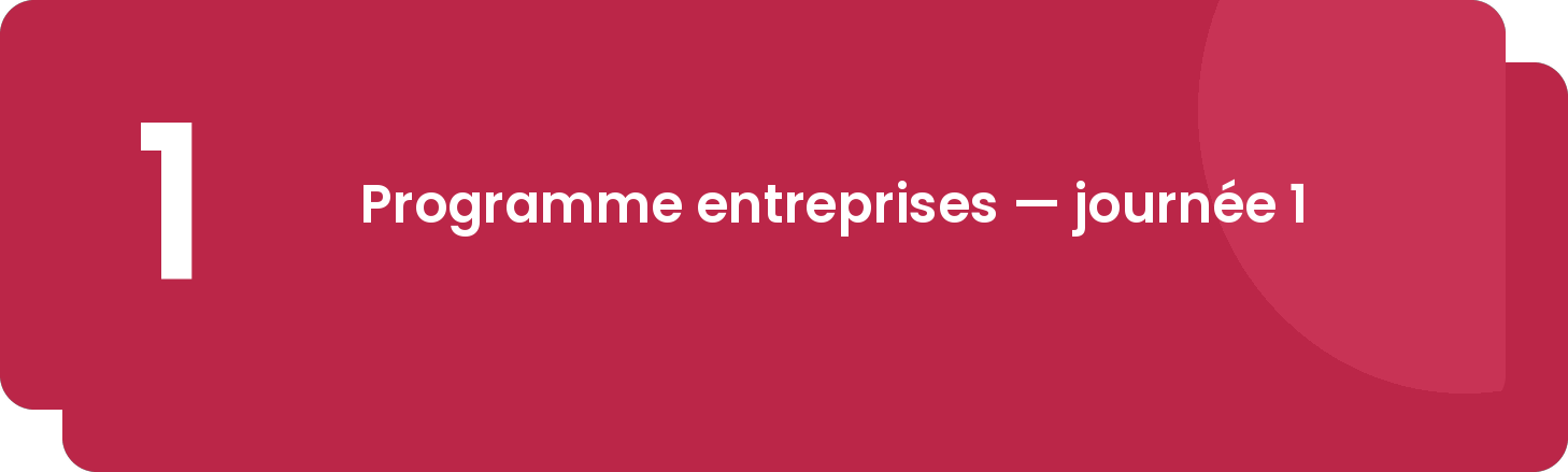 Leadership au féminin, programme de la première journée