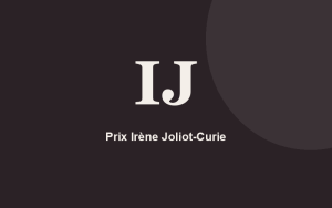 Prix Irène Joliot-Curie